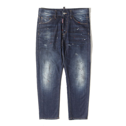 ペイント加工 ストレッチ ボタンフライ デニム パンツ (Hockney jean S74LA0695 S30342)
