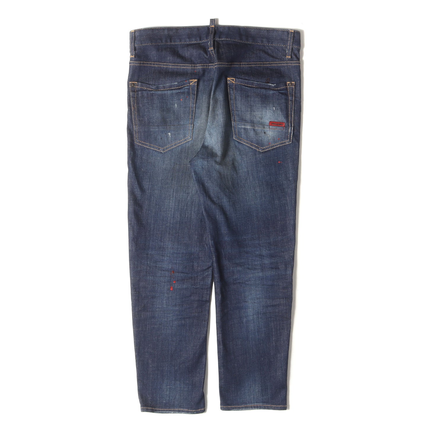 ペイント加工 ストレッチ ボタンフライ デニム パンツ (Hockney jean S74LA0695 S30342)