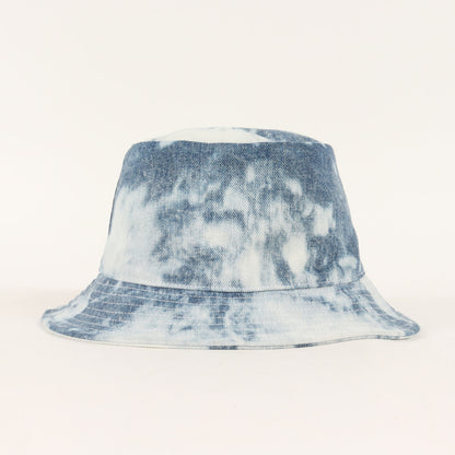 23SS ブリーチ 加工 ロゴ刺繍 デニム バケット ハット (2AUO4866M)