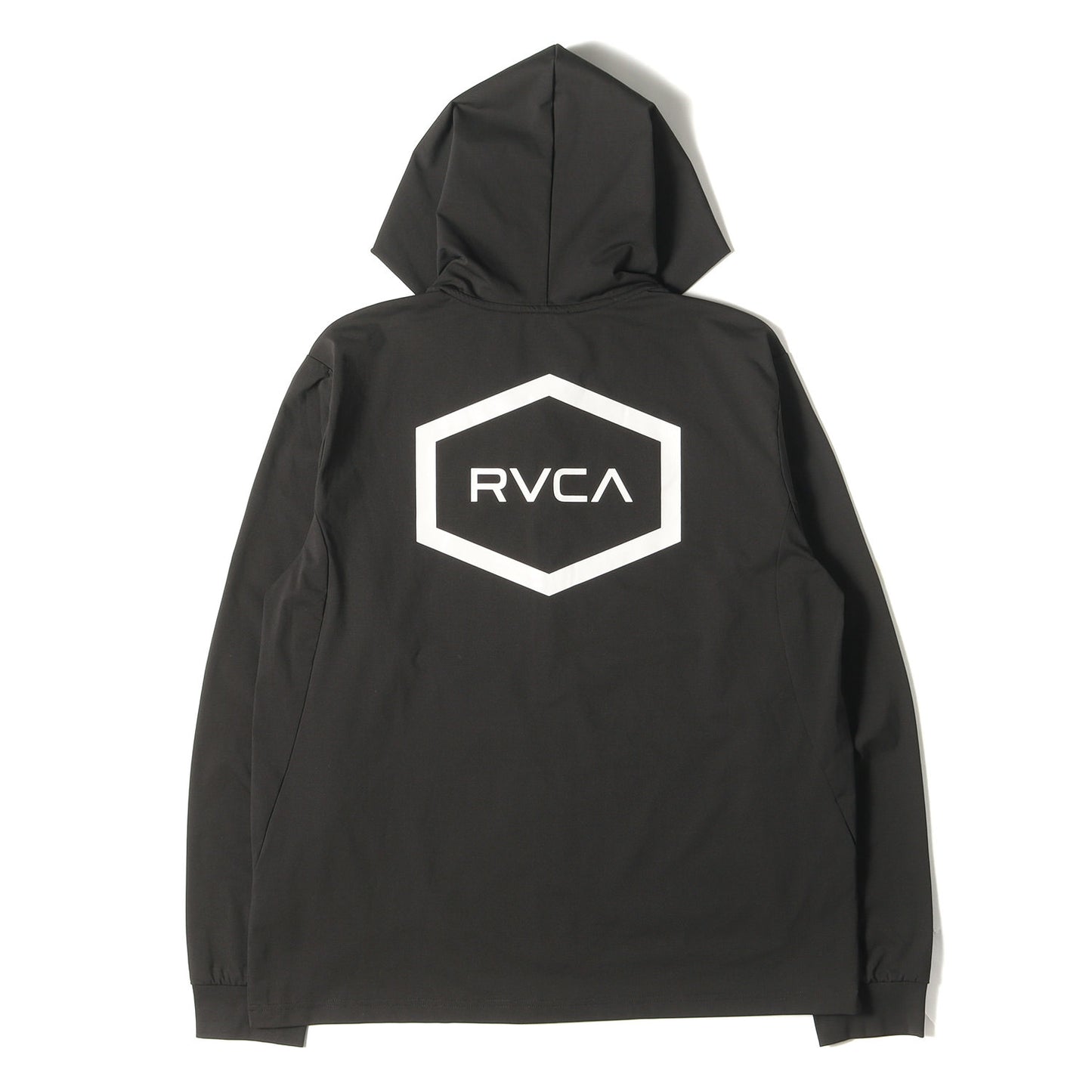 23SS ロゴ ポリ ジャージ ジップ パーカー (SURF TEE VENT LS SURF HOODIE BD041850) / ラッシュガード ブルゾン ジャケット アウター 羽織 RVCA SPORT ALWAYS READY