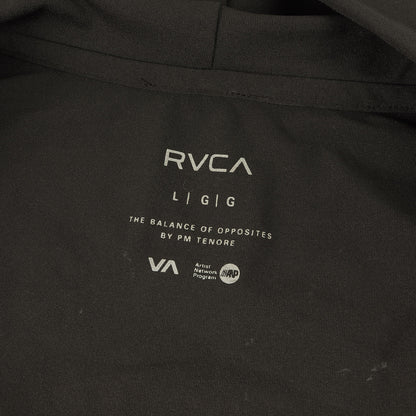 23SS ロゴ ポリ ジャージ ジップ パーカー (SURF TEE VENT LS SURF HOODIE BD041850) / ラッシュガード ブルゾン ジャケット アウター 羽織 RVCA SPORT ALWAYS READY