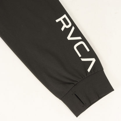 23SS ロゴ ポリ ジャージ ジップ パーカー (SURF TEE VENT LS SURF HOODIE BD041850) / ラッシュガード ブルゾン ジャケット アウター 羽織 RVCA SPORT ALWAYS READY