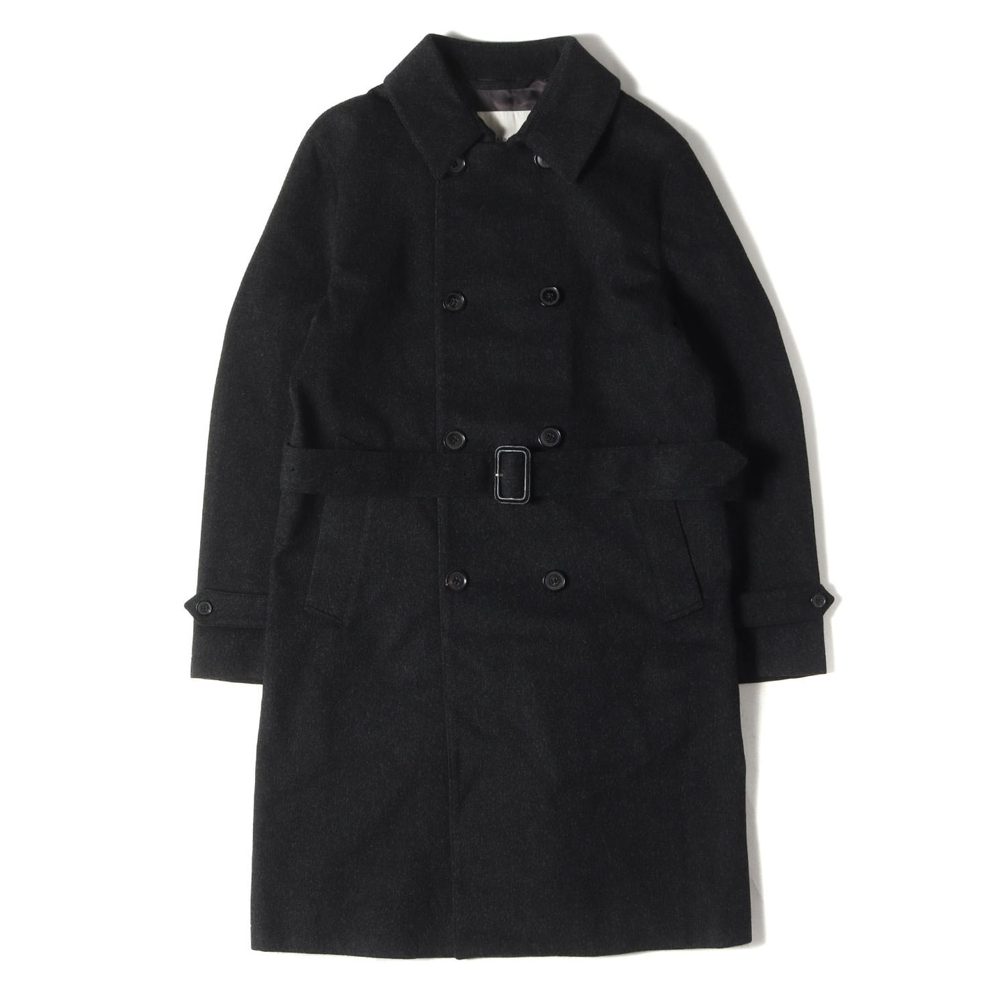ウール ロング トレンチコート (GM-004F-2F-3H) / MADE IN ENGLAND