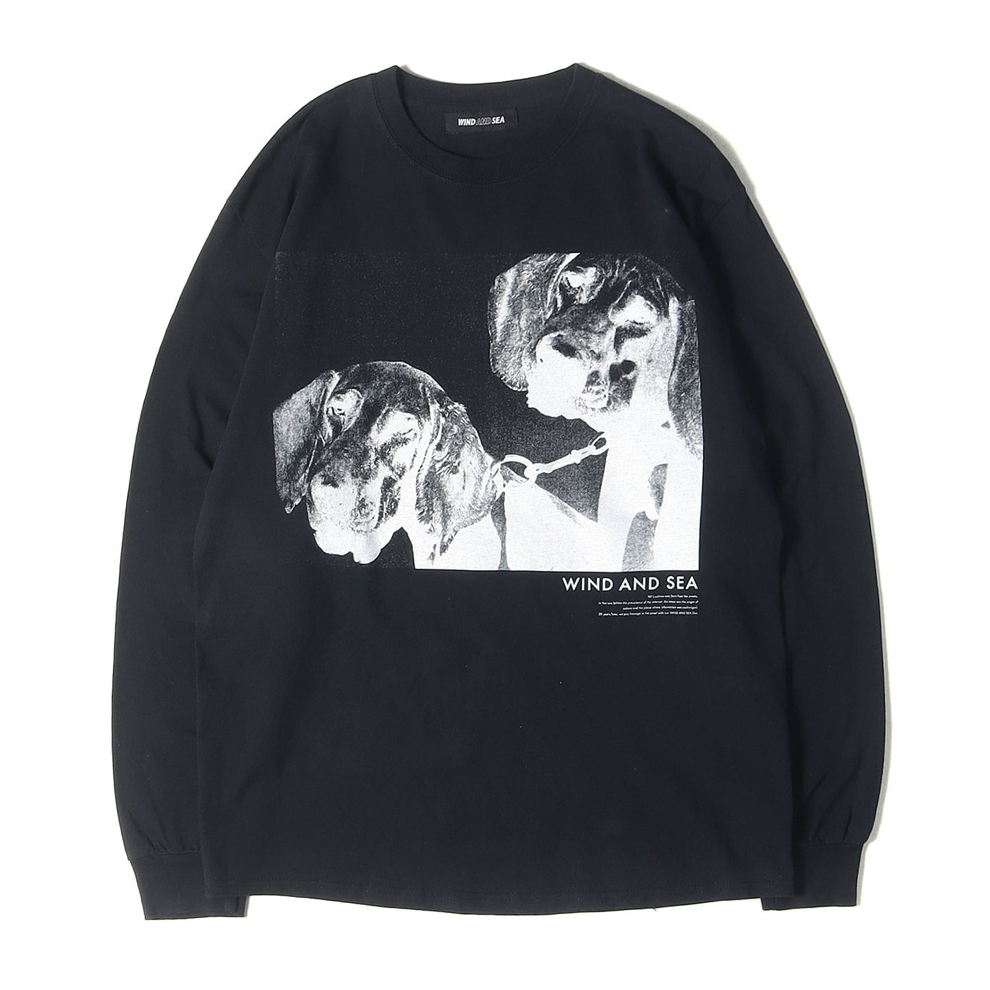 グラフィック 長袖 Tシャツ (ロングスリーブカットソー DOGS PHOTO WDS-CS-117)