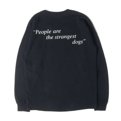 グラフィック 長袖 Tシャツ (ロングスリーブカットソー DOGS PHOTO WDS-CS-117)
