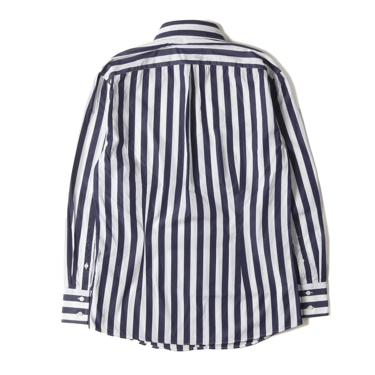 ワイドストライプ ホリゾンタルカラー ドレス シャツ / SLIM FIT
