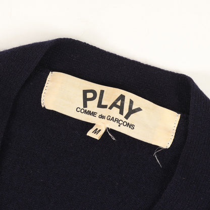 00s PLAY ハート 刺繍 ニット Vネック カーディガン (AZ-N016) / AD2005