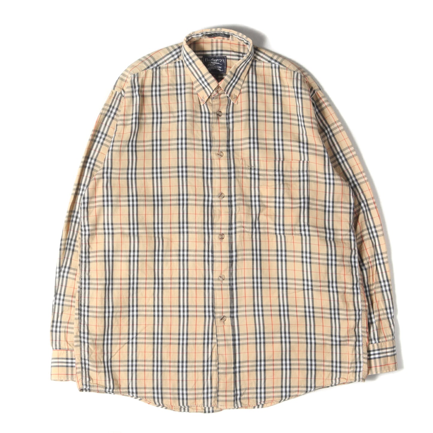90s - 00s ノバチェック ボタンダウン ドレス シャツ / Burberrys MADE IN USA