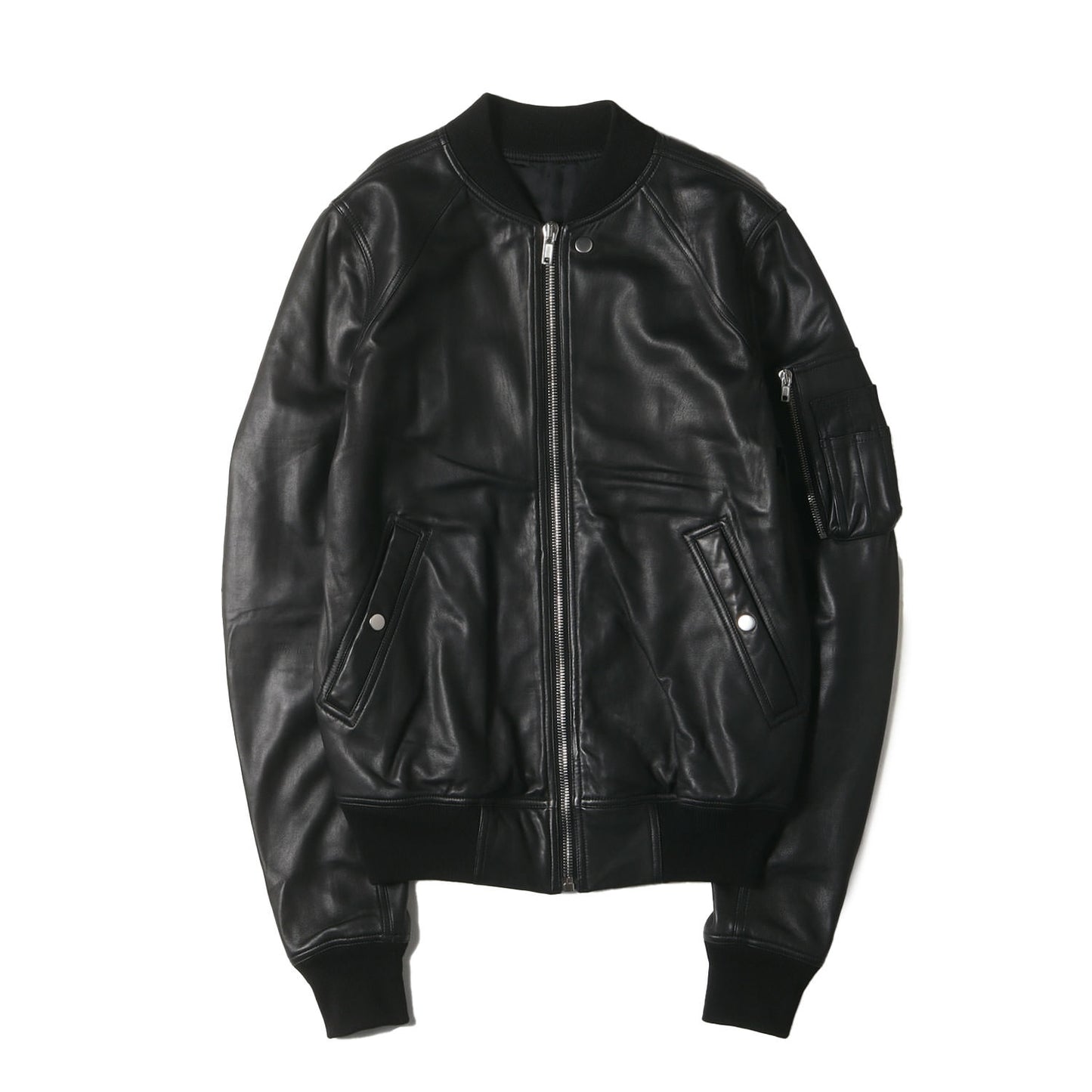 19SS レザー ラグラン ボンバー ジャケット (Leather Raglan Bomber RU19S2775-LRU)