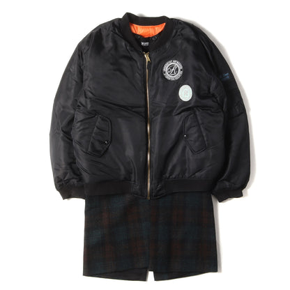 RAF SIMONS (ラフシモンズ) 20AW 2WAY バイカラーライナー ボンバー 