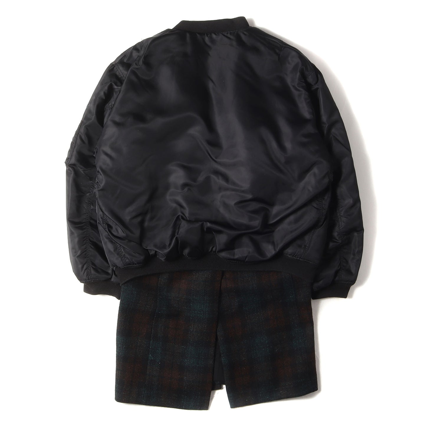 20AW 2WAY バイカラーライナー ボンバー ジャケット (NYLONPATCHED BOMBER WITH WOOL ELONGATION 202-620)