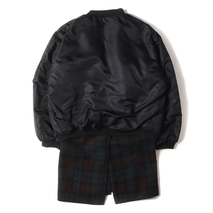 20AW 2WAY バイカラーライナー ボンバー ジャケット (NYLONPATCHED BOMBER WITH WOOL ELONGATION 202-620)