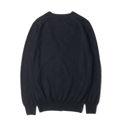 ハイゲージ ニット Vネック カーディガン (Plain cardigan 12-00285M)
