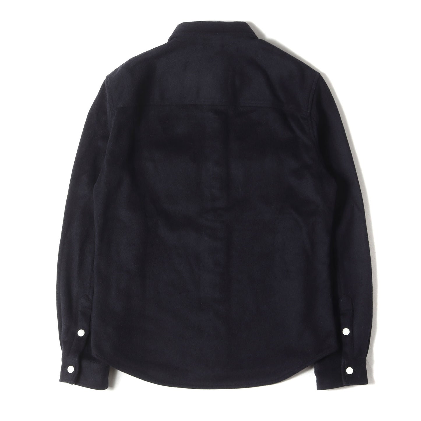 カシミヤ混ウール CPO 長袖 シャツ