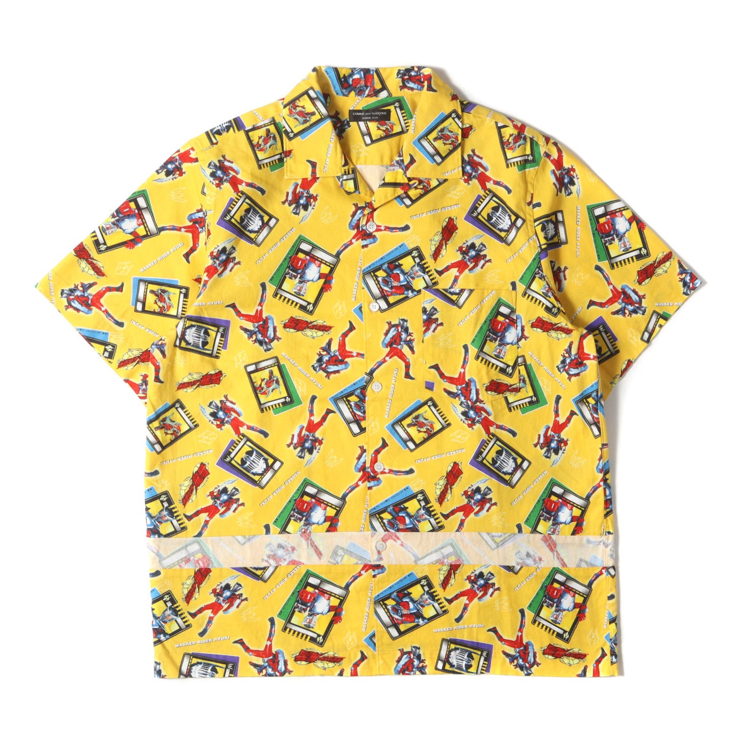 × 仮面ライダー龍騎 切替 オープンカラー 半袖 シャツ (PI-B029)