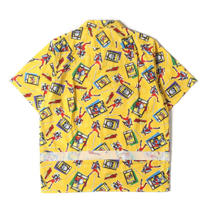 × 仮面ライダー龍騎 切替 オープンカラー 半袖 シャツ (PI-B029)