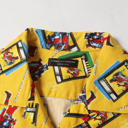 × 仮面ライダー龍騎 切替 オープンカラー 半袖 シャツ (PI-B029)