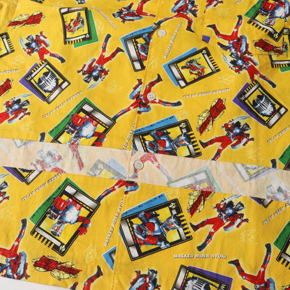 × 仮面ライダー龍騎 切替 オープンカラー 半袖 シャツ (PI-B029)