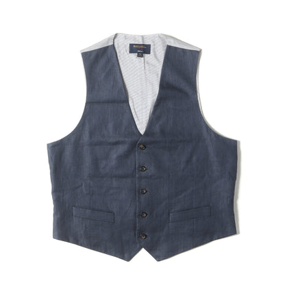 BAIRD McNUTT IRISH LINEN ヘリンボーン ジレ ベスト