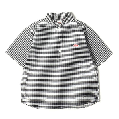 ギンガムチェック 丸えり プルオーバー 半袖 シャツ (OX PULLOVER S/S PLAID JD-3569 TRD-BY) / MADE IN JAPAN