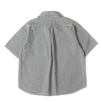 ギンガムチェック 丸えり プルオーバー 半袖 シャツ (OX PULLOVER S/S PLAID JD-3569 TRD-BY) / MADE IN JAPAN