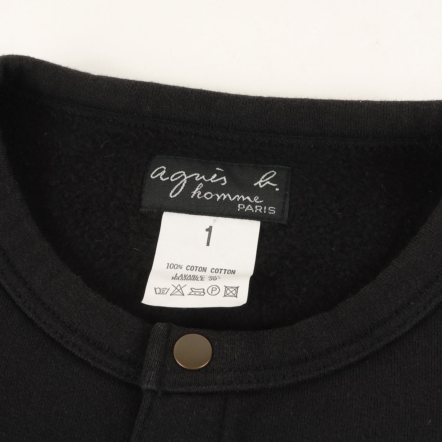 90s - 00s スナップ スウェット カーディガン / 裏起毛 プレッション homme