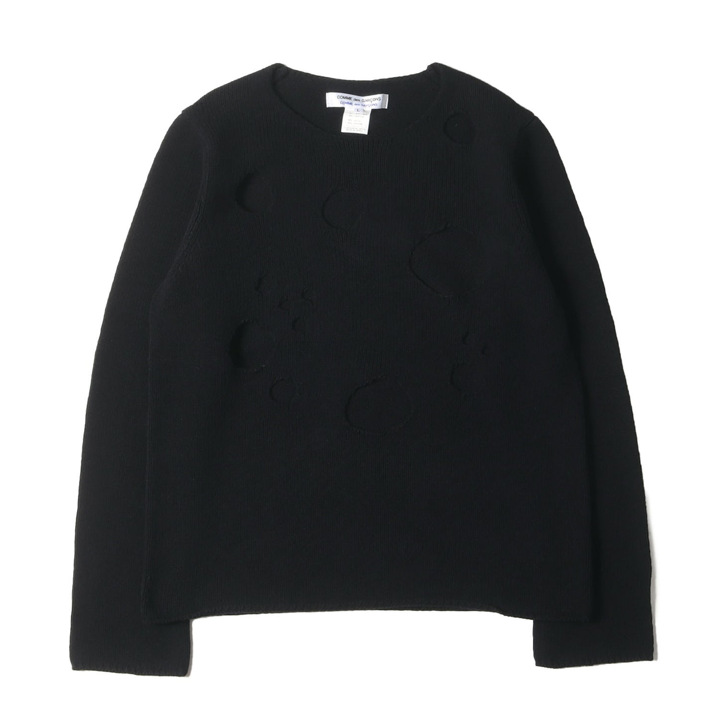 COMME des GARCONS (コムデギャルソン) 09SS 穴あき アクリルコットン 