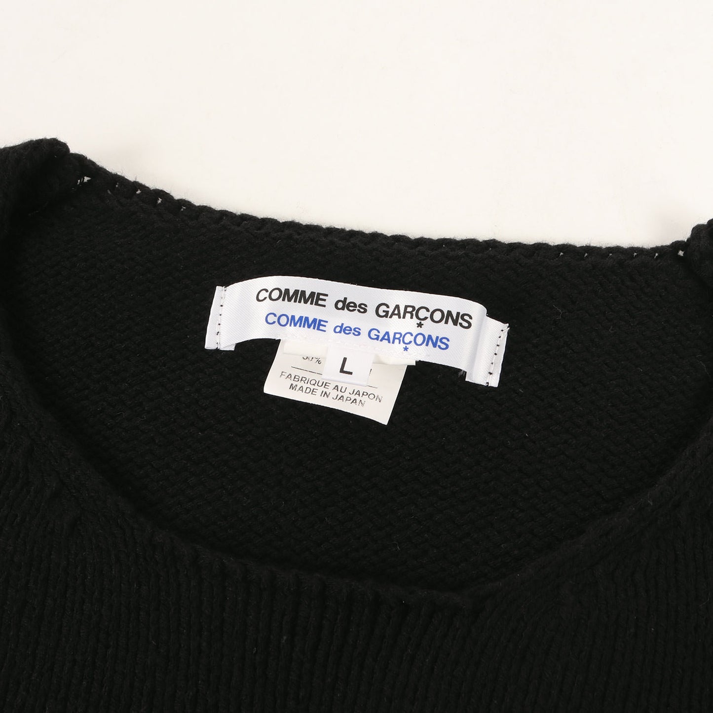 09SS 穴あき アクリルコットン ニット (S17N010) / COMME des GARCONS COMME des GARCONS
