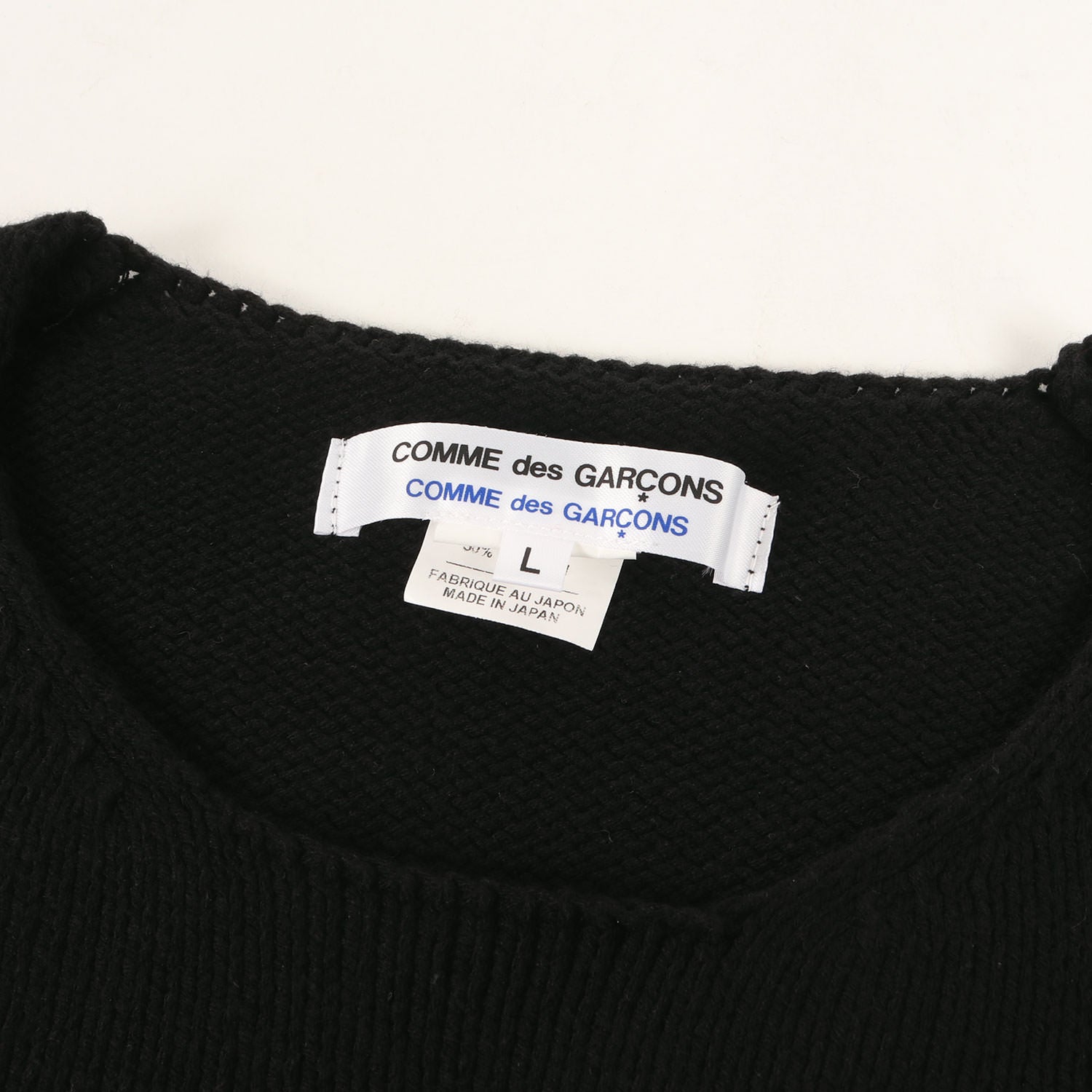 COMME des GARCONS (コムデギャルソン) 09SS 穴あき アクリルコットン 