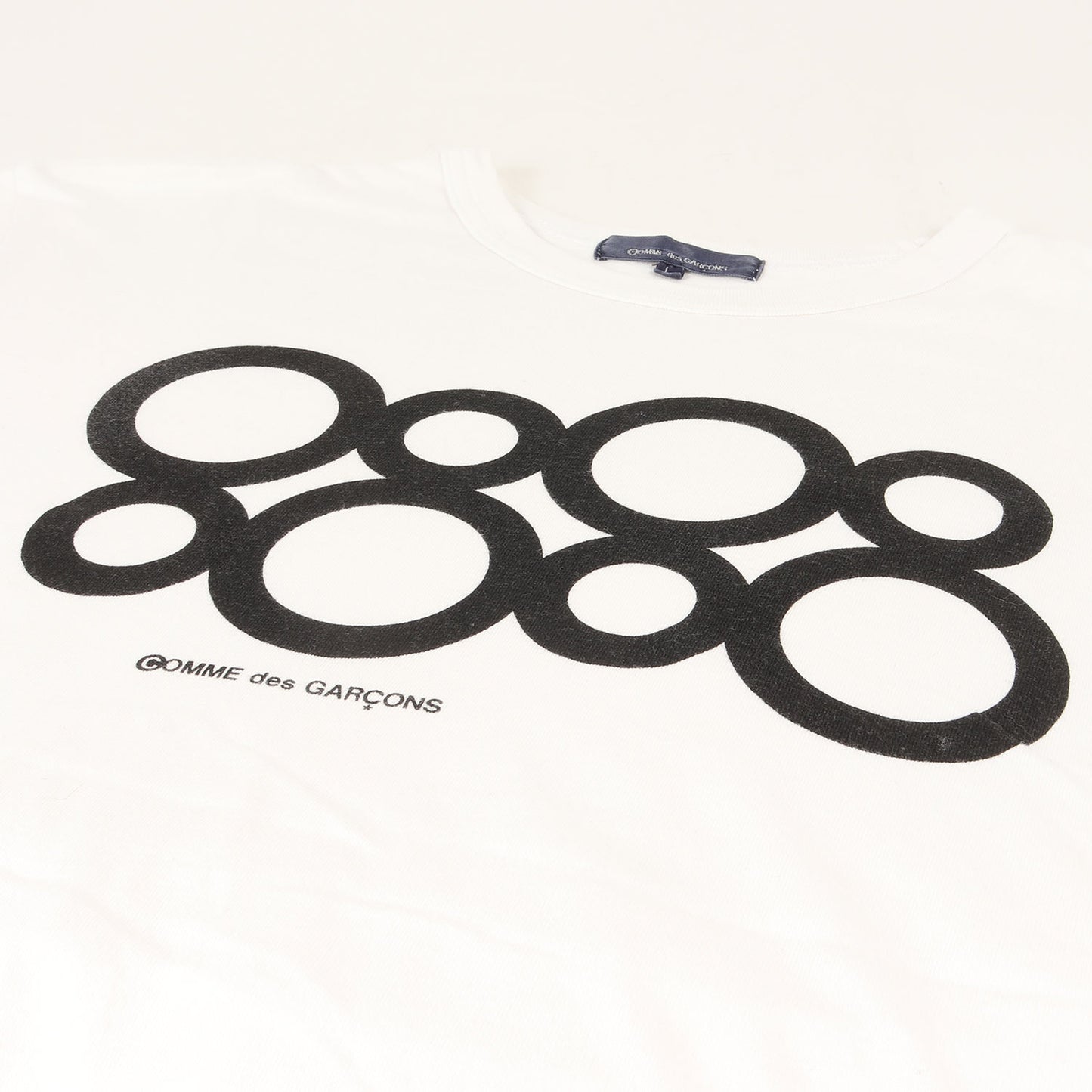 青山点限定 サークル グラフィック ロゴ バインダーネック Tシャツ (KJ-T002) / AD2017