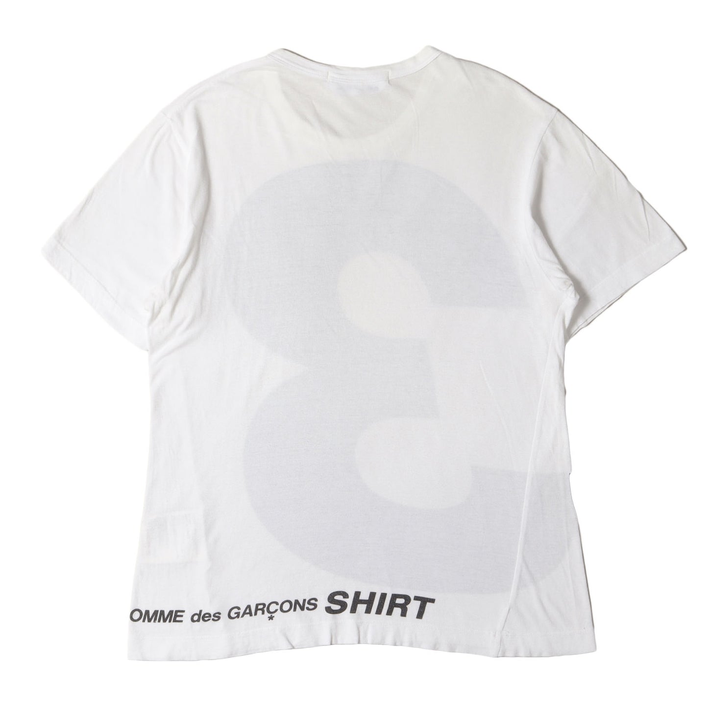 03SS ナンバリング バック ヘム ロゴ バインダーネック Tシャツ (S11098)