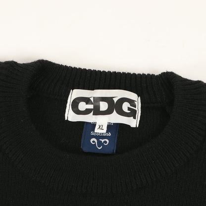 × Lochaven Of Scotland ロゴ ラグラン ニット (SZ-N003) / CDG AD2019