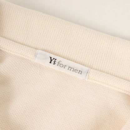 92SS シグネチャー Ys for men ロゴ 刺繍 ポケット 鹿の子 ポロシャツ (MZ-T12-008)