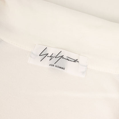 90s シグネチャー ロゴ ヘム ツートーン スキッパー ポロシャツ / POUR HOMME