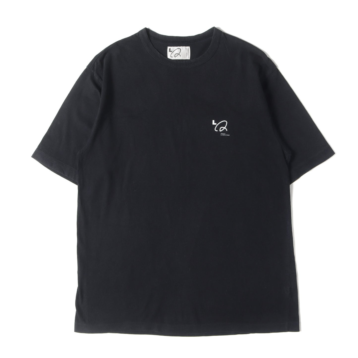 90s - 00s ワンポイント ロゴ バインダーネック Tシャツ / LQ WORK'S & FRIENDS