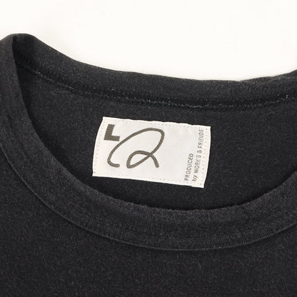 90s - 00s ワンポイント ロゴ バインダーネック Tシャツ / LQ WORK'S & FRIENDS