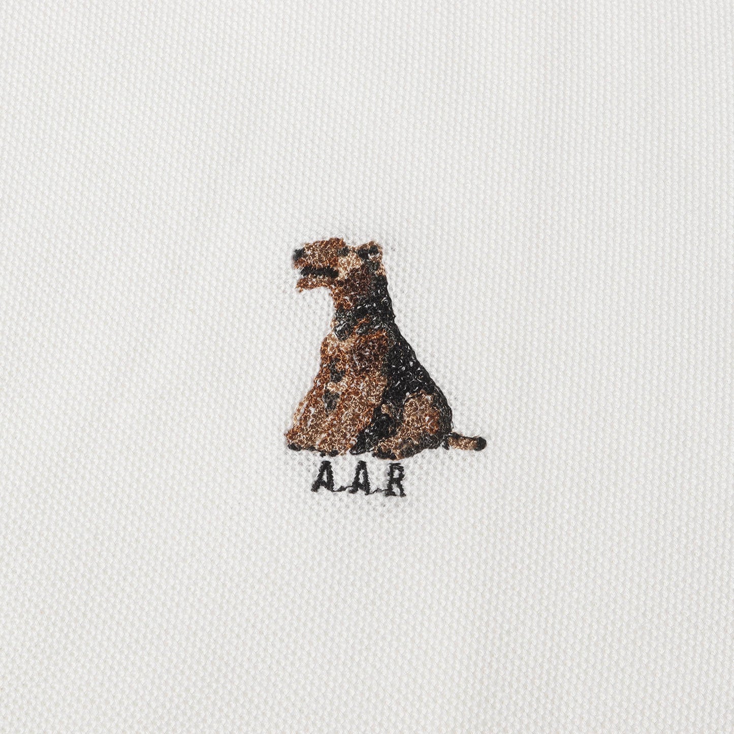 ワンポイント グラフィック 刺繍 鹿の子 ポロシャツ / DURBAN A.A.R