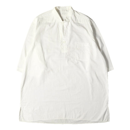 70s - 80s 丸文字タグ ダッチカラー ハーフスリーブ プルオーバー スキッパー ロング シャツ / POUR HOMME