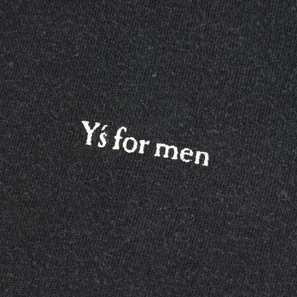 90s - 00s ワンポイント Y's for men ロゴ プリント バインダーネック Tシャツ