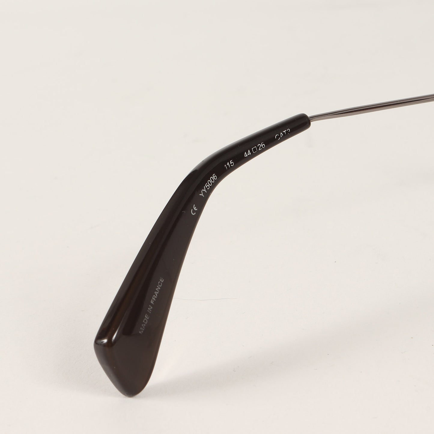 ラウンド メタル アセテート コンビ ブリッジ サングラス (YY5006) / MADE IN FRANCE