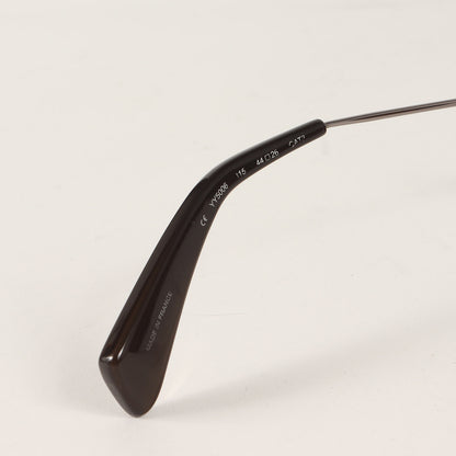 ラウンド メタル アセテート コンビ ブリッジ サングラス (YY5006) / MADE IN FRANCE