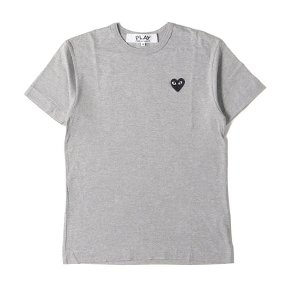 ワンポイント プレイハート 刺繍 バインダーネック Tシャツ (AZ-T076) / AD2017/7