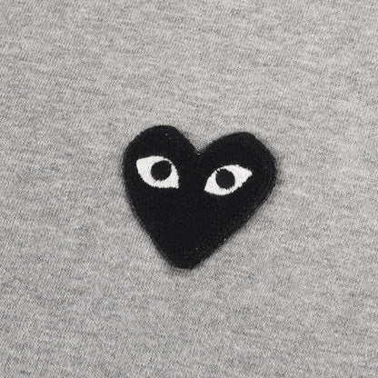 ワンポイント プレイハート 刺繍 バインダーネック Tシャツ (AZ-T076) / AD2017/7