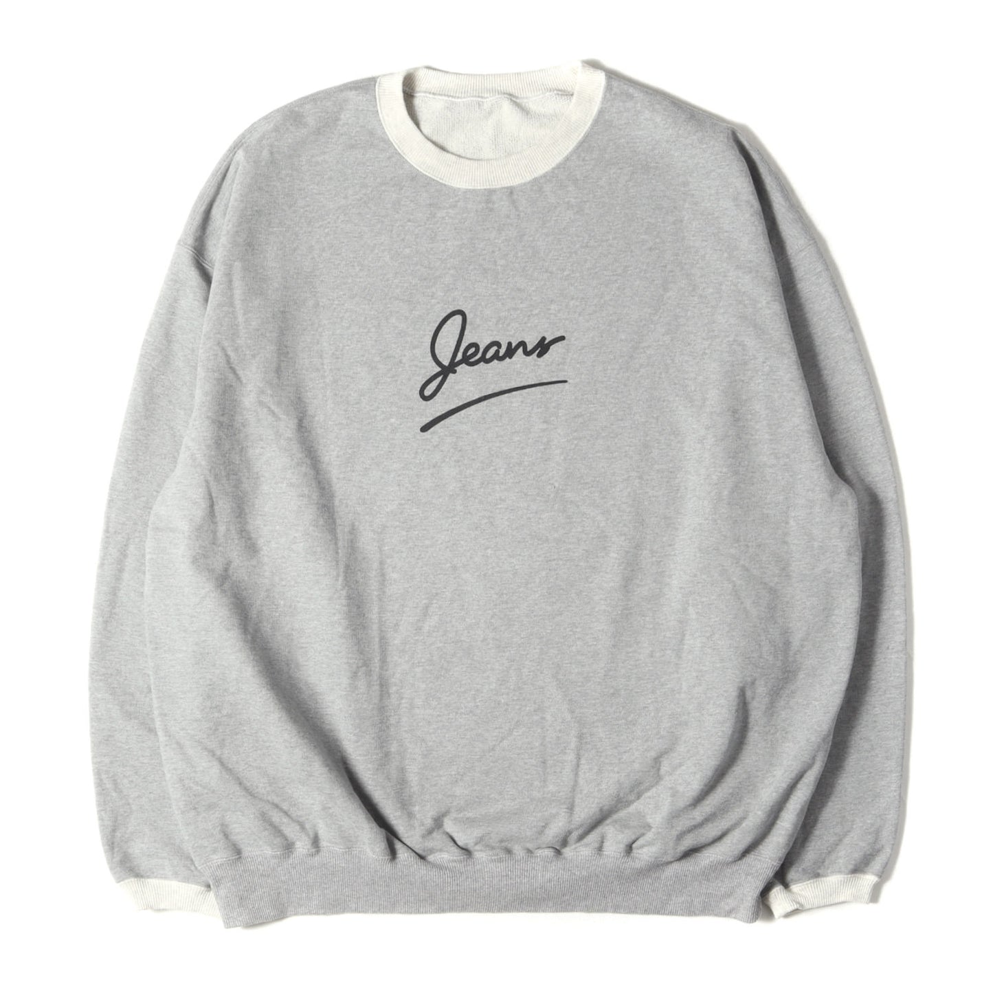 21SS ロゴ トリム スウェット (JEANS TRIMMED SWEAT PD-221-CS-051)