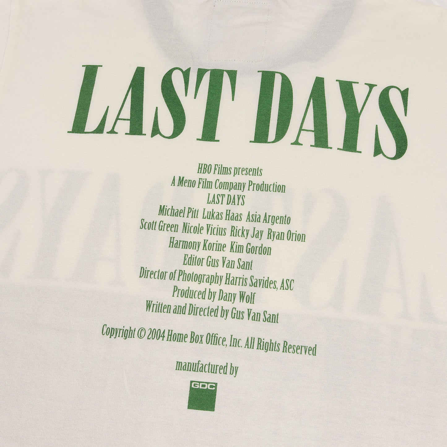 00s LAST DAYS フォト グラフィック リンガーネック トリム Tシャツ