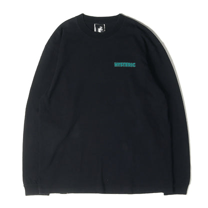 90s - 00s ワンポイント ロゴ バック ヌード ガール オーバーサイズ ロングスリーブ Tシャツ