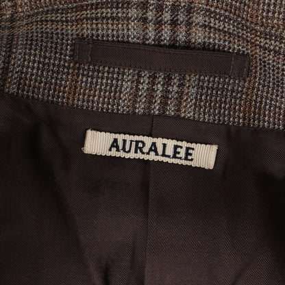 グレンチェック ステンカラー ロング コート (Double Check Coat A7AC01BN)