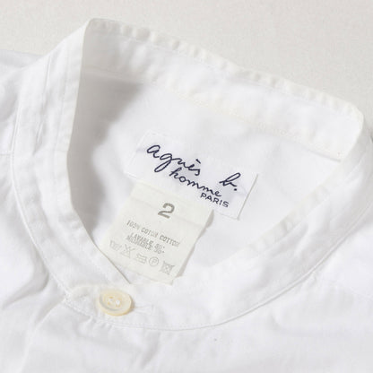 スタンドカラー ブロード ドレス シャツ / homme. MADE IN JAPAN
