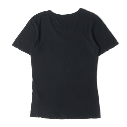 コットン/リネン プレーン Vネック Tシャツ
