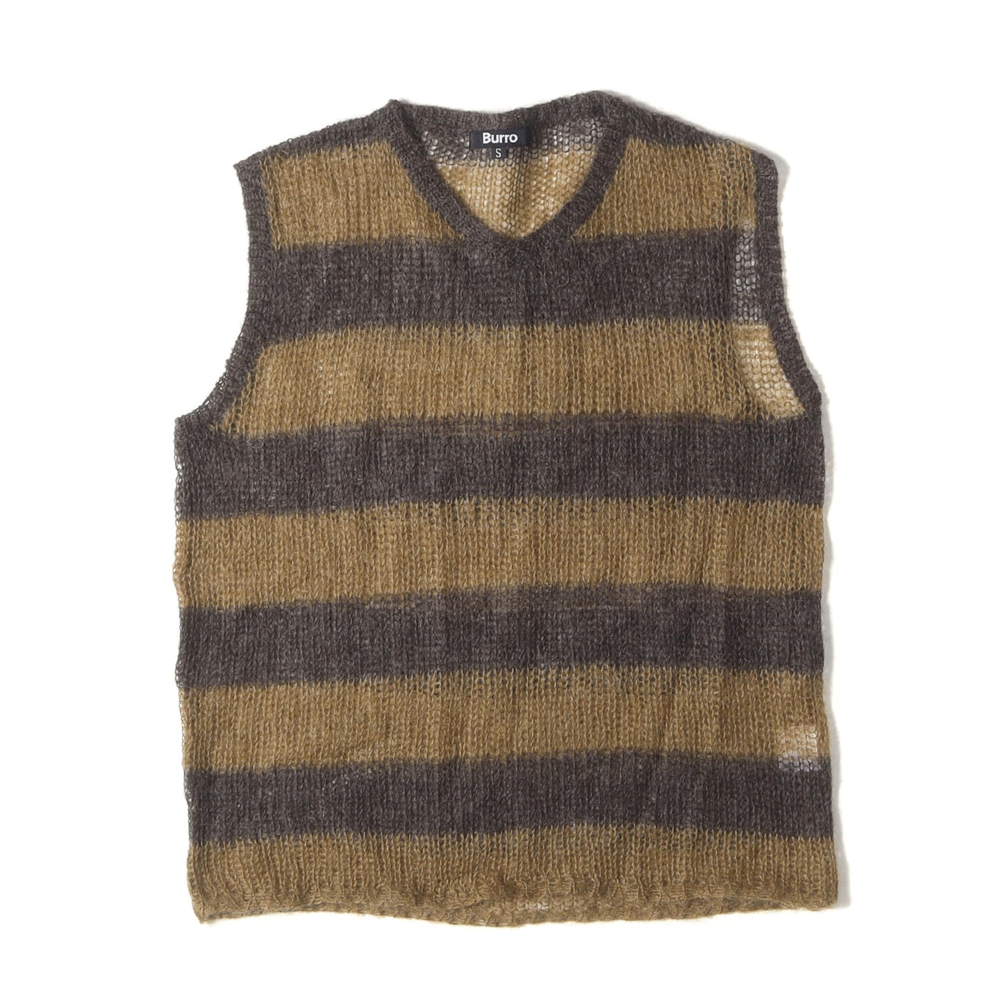 アクリル モヘア ボーター ニット ベスト